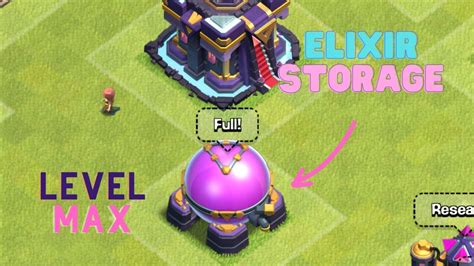 Elixir Storage Upgrade Level 1 To Max Clash Of Clans Clash Cuts Youtube