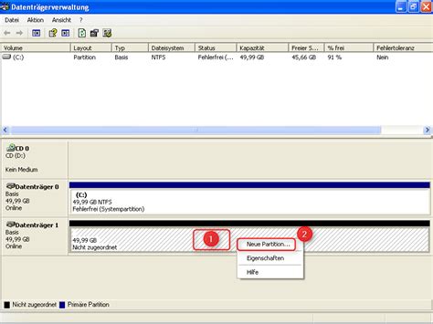 Festplatte Formatieren Und Partitionieren Unter Windows XP Supportnet