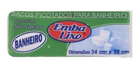 Saco De Lixo Embalixo Pia Banheiro Perfumado 50 Sacos MercadoLivre