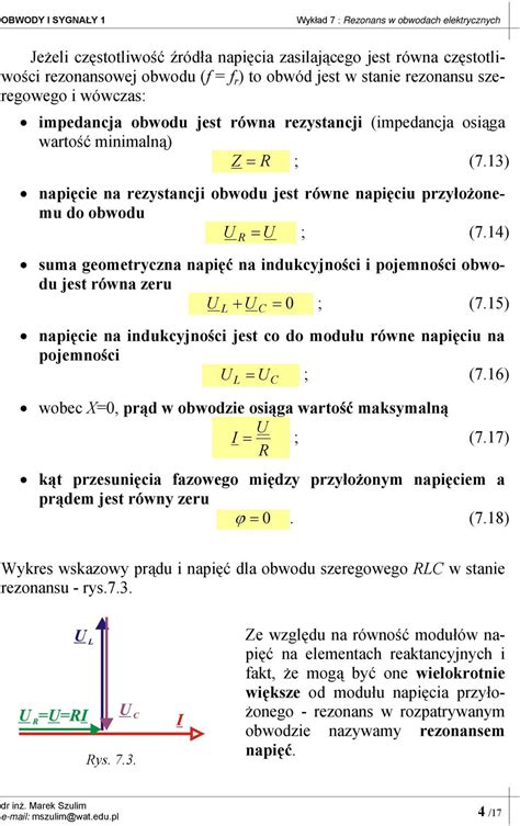 Rezonans W Obwodach Elektrycznych Pdf Darmowe Pobieranie