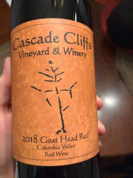 2018 Cascade Cliffs Goat Head Red Usa Washington Columbia Valley