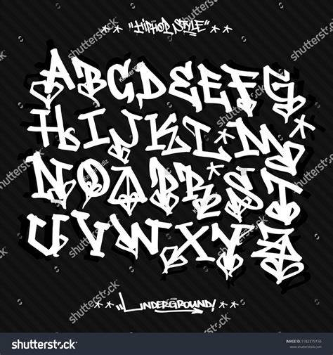 Graffiti Style Font Stock Vector (Royalty Free) 1182379156 | Shutterstock