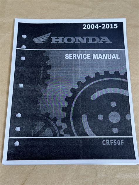 3 Hole Official Service Shop Repair Manual 2004 2015 Honda CRF50F CRF50