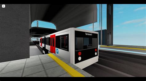 Roblox Automatic Subway Train Airport Line Ride From Terminal To