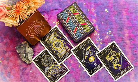 Mystic Goddess Sigils Tarot Deck 78 Cards Pdf Guidebook Tin Box