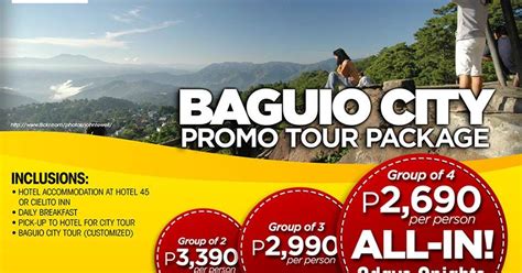 Baguio City Promo Tour Package Days And Nights Ph Promos By