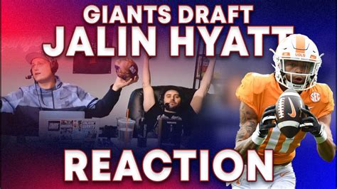 Giants Trade Up For Jalin Hyatt In The 3rd Round REACTION YouTube