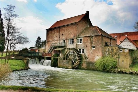 Moulin Eau Watermill Windmill Water Water Wheel Water Mill