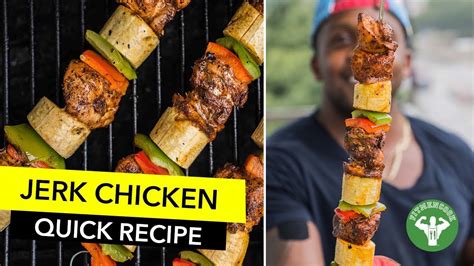 Healthy Jerk Chicken And Plantain Kabob Recipe Brochetas De Pollo Jerk