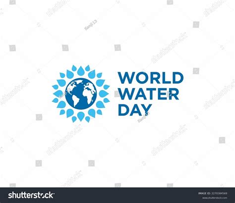 Save Water World Water Day Concept Stock Vector Royalty Free