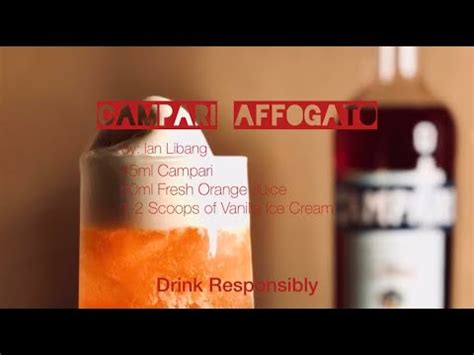 Good Bye Dalgona Coffee Craze Hello Campari Affogato YouTube