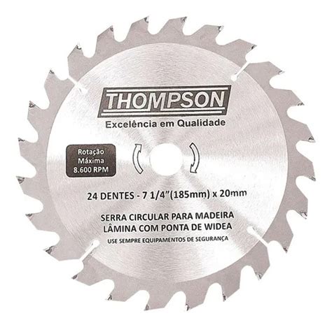 Disco Serra Circular Dentes Thompson