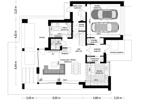 3 Villa Package Modern House Plan 15m X 23m Contemporary House Plan 16m X 18m Qubic House Plan