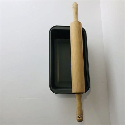 Farberware Classic Moisture Resistant Natural Wood Rolling Pin And Pan 1775 Ebay