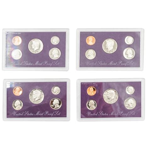 Bid Now: (4Pc) US Mint Proof Coin Sets - May 2, 0123 12:00 PM EDT