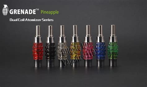 New Ego Thread Vaporizer Grenade Pineapple Dual Coil Huge Vapor E