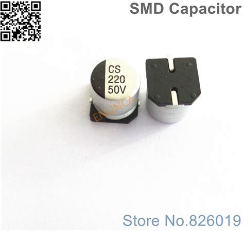 30pcs Lot 50V 220uf SMD Aluminum Electrolytic Capacitors Size 10 10 5