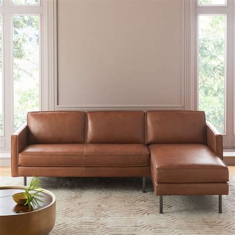 Alluring leather sectional sofa with chaise – TopsDecor.com