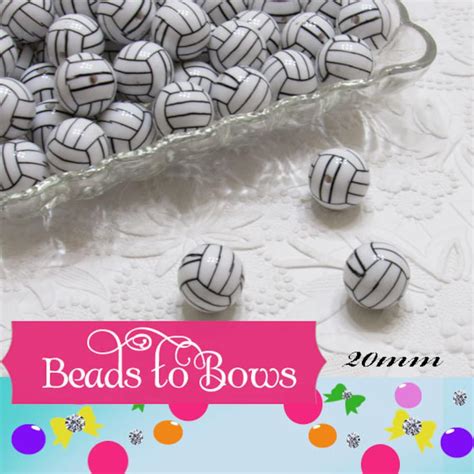 20mm Volleyball Beads Bubblegum Beads Matte Volleyball Beads Chunky