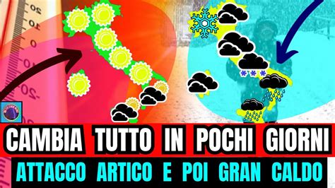 METEO ITALIA CAMBIA TUTTO IN POCHI GIORNI GRANDE CALDO E POI CICLONE