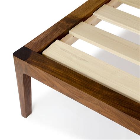 Walnut Platform Bed No 1 Modern Wood Bed Frame Twin