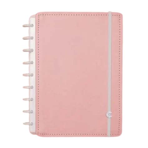 Caderno Inteligente Rose Pastel Médio Papelaria Art Pel Papelaria