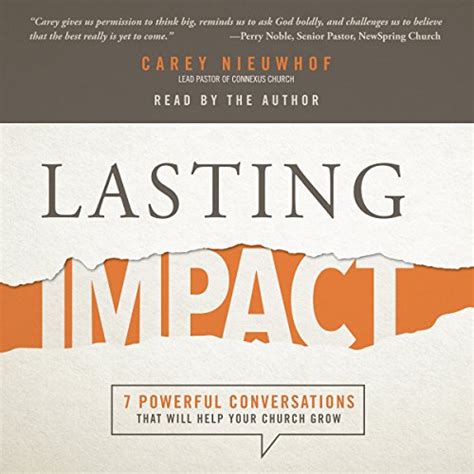 Lasting Impact By Carey Nieuwhof Audiobook Uk