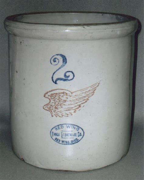 Red Wing Stoneware Stoneware Crocks Earthenware Red Wing Crocks Old