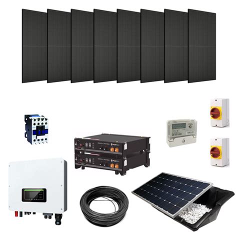 Kw Panel Hybrid Solar Power Kit With Kwh Battery Storage