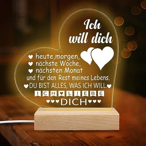 Merclix Ich Liebe Dich Geschenke F R M Nner Frauen Led Lampe Nachtlicht