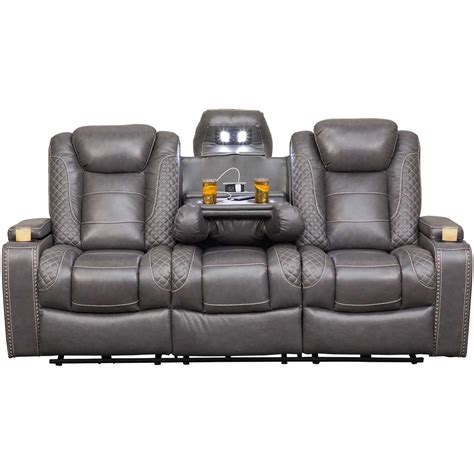 Orion Power Reclining Sofa With Adjustable Headrest