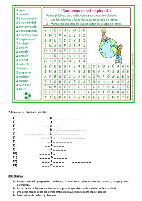 Sopa De Letras De La Contaminacion