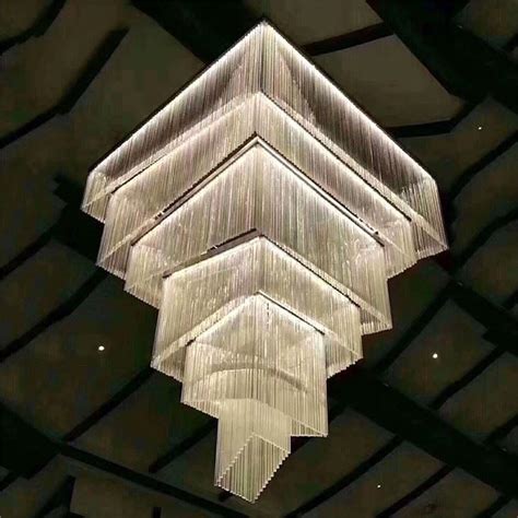 Square LED Chain Chandelier Light Manufacturers and Supplier ...