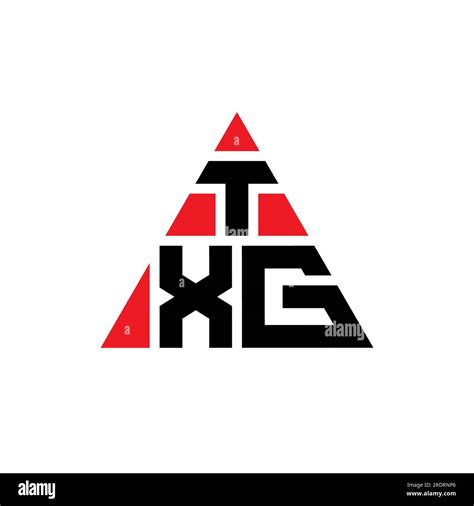 txg triangle letter logo design  triangle shape txg triangle logo