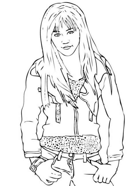 Hannah Montana Disney Channel Coloring Pages Coloring Pages For Kids