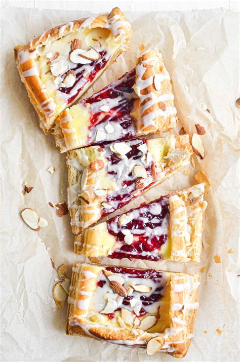 Raspberry Almond Puff Pastry Danish • Easy Recipe