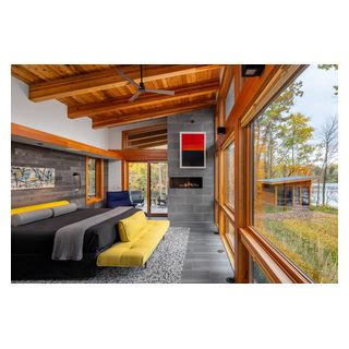 Red Cedar Lake House Rustic Bedroom Minneapolis By Lundin