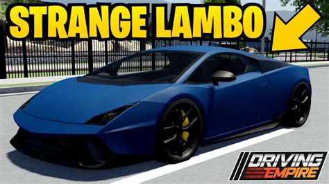 NEW STRANGE LAMBORGHINI In Driving Empire YouTube