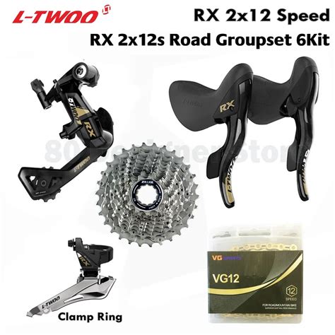 LTWOO RX 2x12 Speed 24s Road Groupset 6Kit Carbon Fiber ZRACE 12s