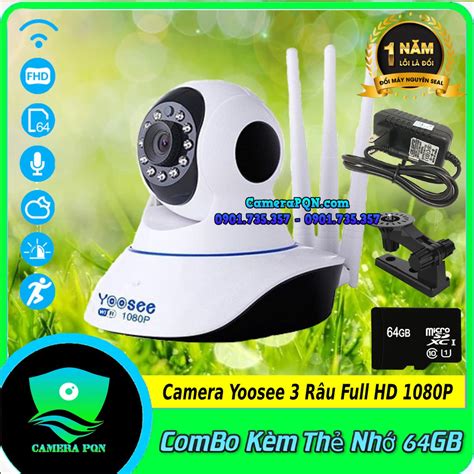 Camera Yoosee 3 Râu 2 0 Mxp Full HD 1080P Kèm Thẻ 64GB Shopee Việt Nam