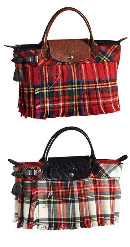 Longchamp Holiday Le Pilage Handbag Tartan Fashion Fashion Tartan Plaid