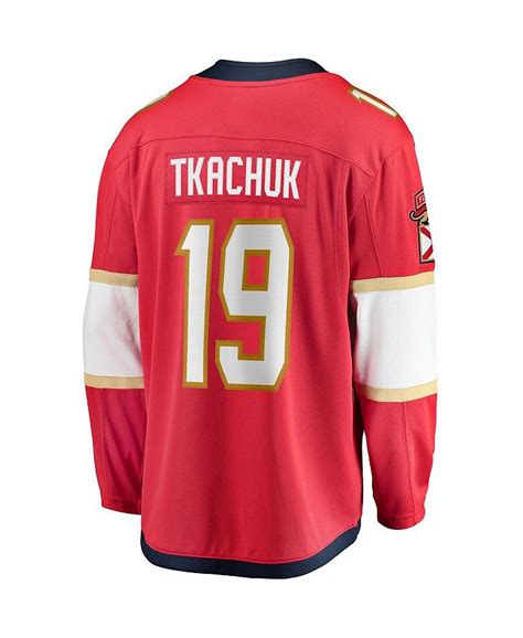 Fanatics Mens Matthew Tkachuk Red Florida Panthers Home Breakaway