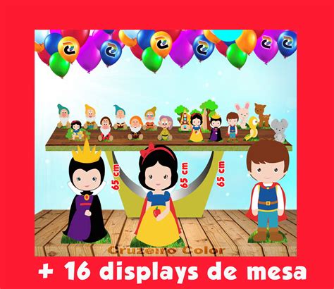 Kit Totem Branca De Neve Cm E Displays De Mesa Elo