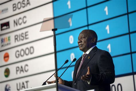 South Africas Ramaphosa Urges Unity After ANC Setback In Landmark