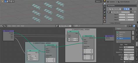 Array With Blender Geometry Nodes