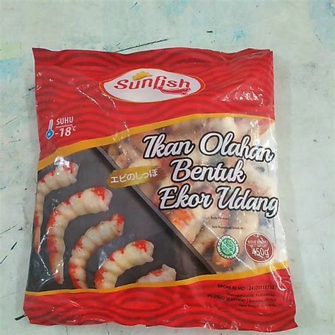 Jual Sunfish Ikan Olahan Bentuk Ekor Udang G Shopee Indonesia