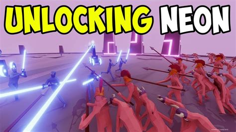 Tabs Unlocking The Neon Faction Totally Accurate Battle Simulator