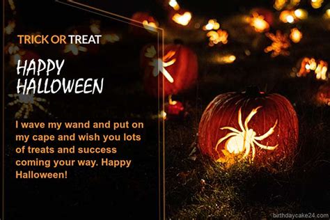 Trick Or Treat Halloween Wishes Cards For 2024