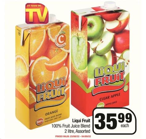 Liqui Fruit 100 Fruit Juice Blend 2 Litre Assorted Offer At Spar