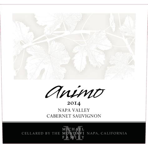 Animo Napa Valley Cabernet Sauvignon Ml Niceliquorshop